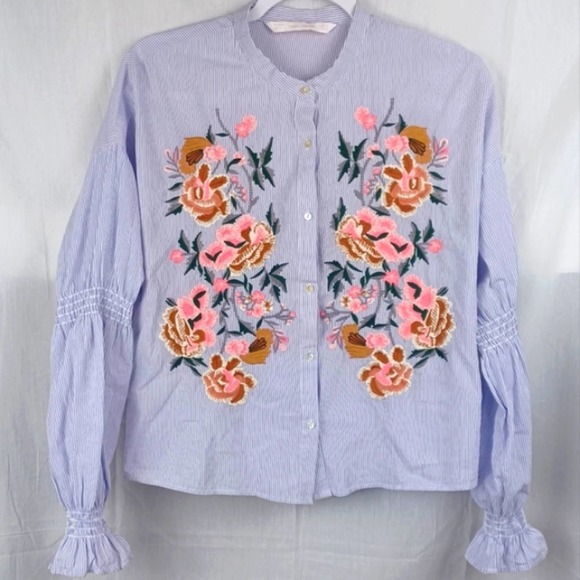 ZARA Trafaluc collection Tops Zara Trafaluc Floral Embroidery